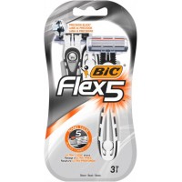 Cтанки для бритья одноразовые BIC Flex 5 Dispo, 3 шт 